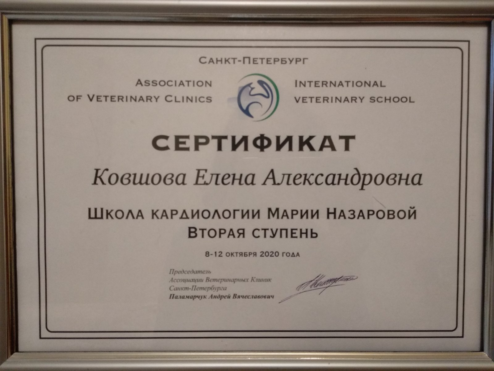 на сайт авк сертификат